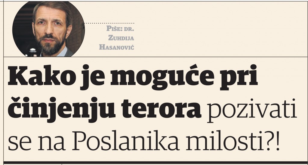 Dr. Zuhdija Hasanović: Kako je moguće pri činjenju terora pozivati se na Poslanika milosti?